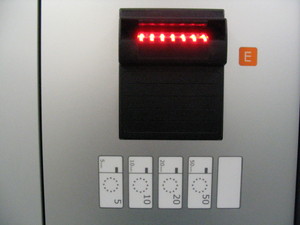 Kombinierter Automat Geldscheineingabe
